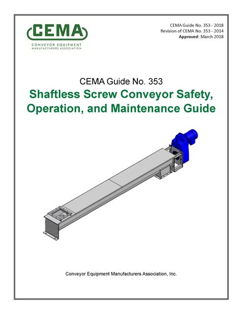 screw conveyor maintenance manual|cema screw conveyor handbook pdf.